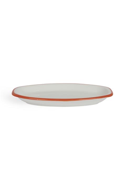 Tulü Porselen Tulu Porselen Alis Kayık Tabak-turuncu/18 Cm