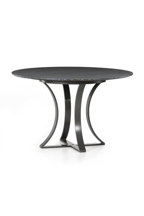 DecovizyonTasarım Gage Siyah Mermer Yemek Masası