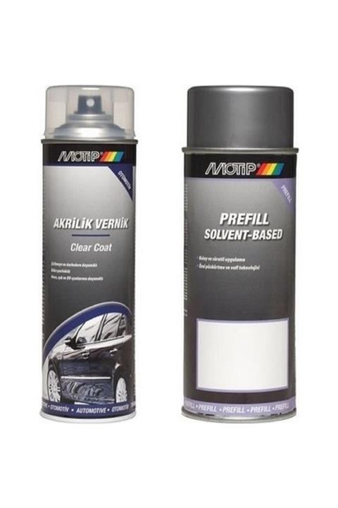 Motip 1k Plastik Tampon Astarı Gri Renk 400 Ml Sprey