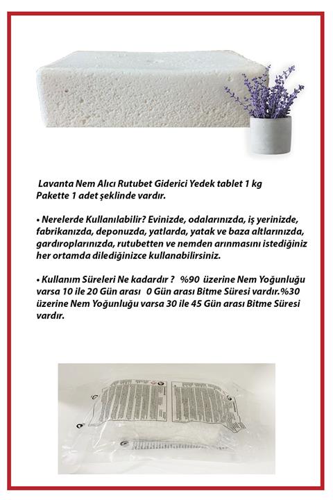 Saban 1 Kg. Nem Alıcı Yedek Tablet Lavanta