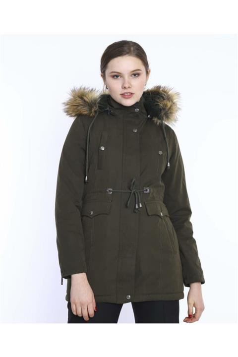 MaviMoure Kadın Yeni Sezon Içi Kürklü Parka Mont