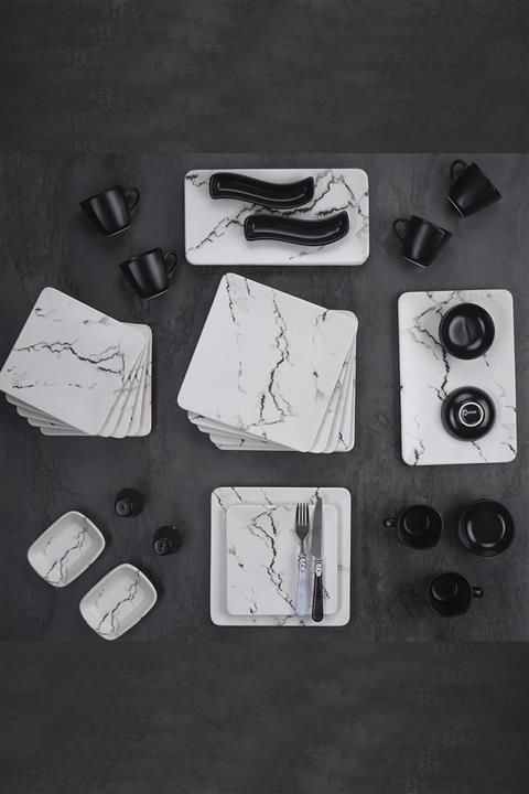 ACAR Majori 6 Kişilik 33 Parça Seramik Kahvaltı Takımı