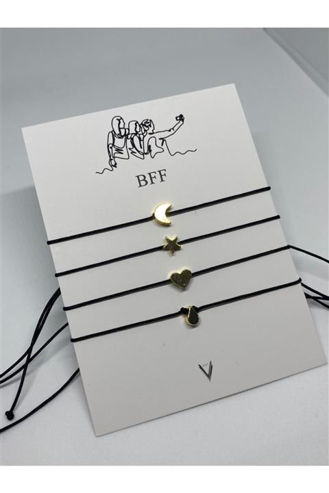 VenüsTakı Karma Geometrik Şekil ''bff'' Arkadaş Bilekliği