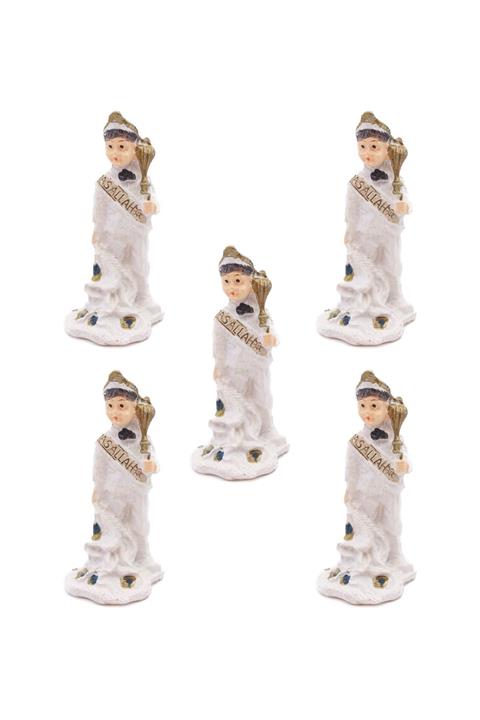 Lora Wedding 7cm Polyster Sünnet Çocuğu Biblosu 5 Adet