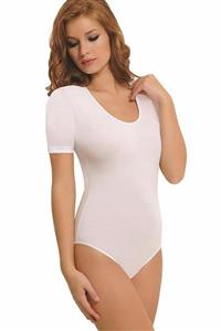 NBB Desensiz U Yaka Kısa Kol Kadın Body / Bodysuit 2945