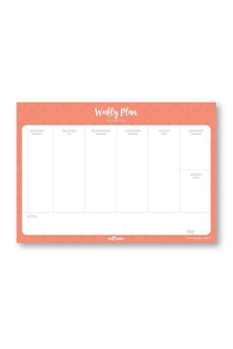 Le Color Good Vıbes 27*19 Haftalık Planner 106syf