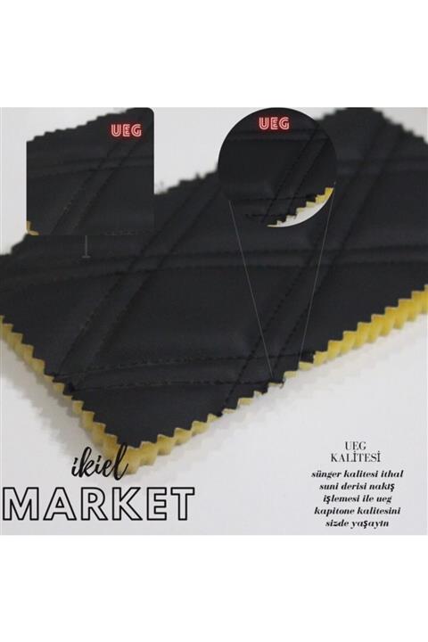 UEG Siyah Döşemelik Kapitone Suni Deri 6522