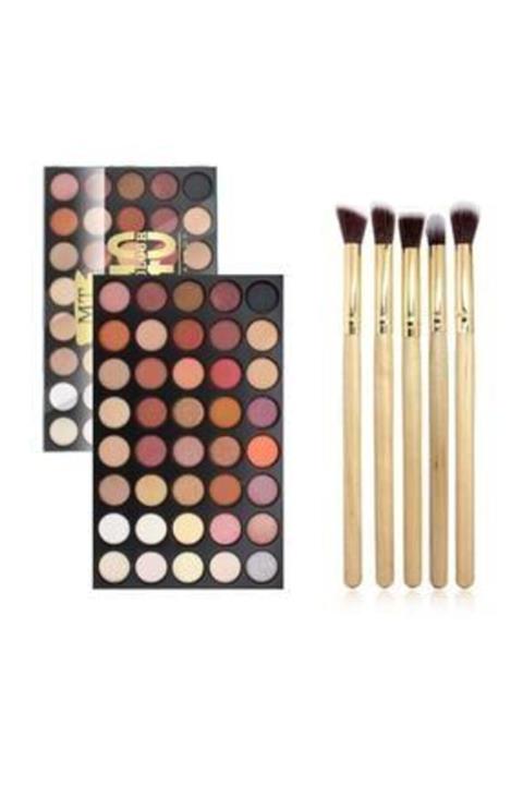 Tollini Renkli Göz Farı Palet 40'lı + Far Fırça