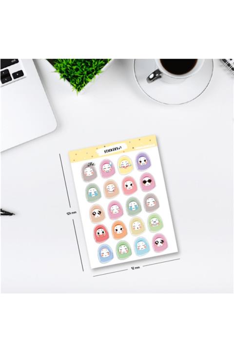 MuslimWalk Muslimah Emoji Sticker Seti #7
