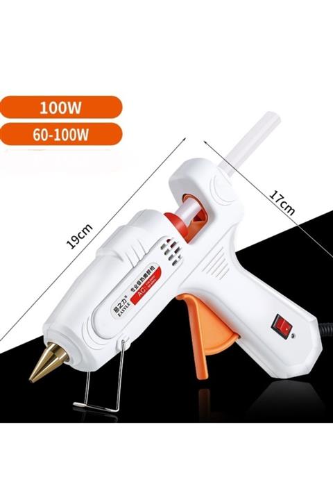 kayasanyapimarket Sıcak Mum Silikon Tabancası 60-100 Watt Anahtarlı 6 Mum Ile