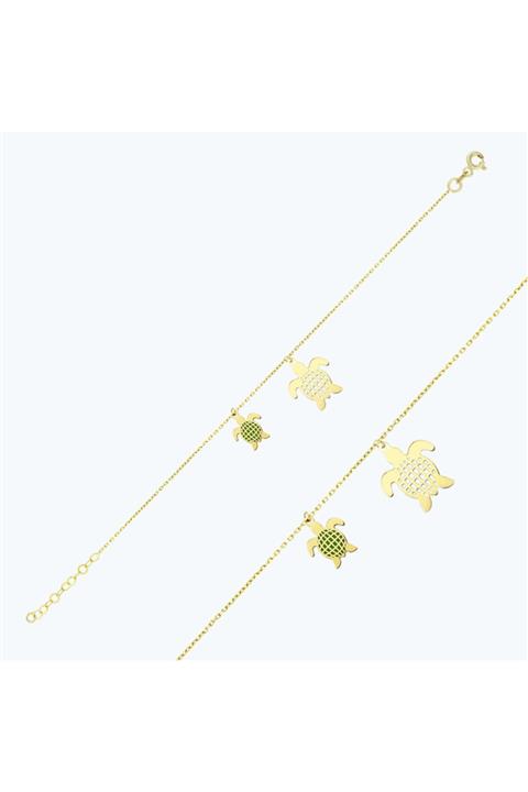 Altınbaş Altın Kaplumbağa Halhal