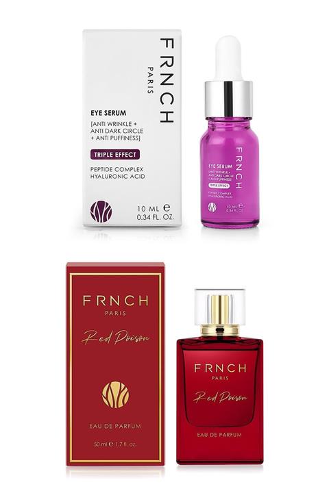 FRNCH Göz Çevresi Serumu 10 ml Red Poison 50 ml Edp Kadın Parfümü Set
