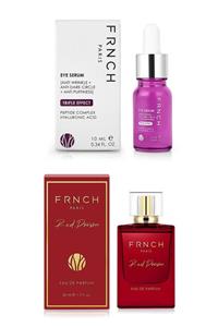 FRNCH Göz Çevresi Serumu 10 ml Red Poison 50 ml Edp Kadın Parfümü Set