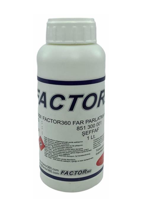 Factor360 Buharlı Araba Far Temizleme Sıvısı 1 lt