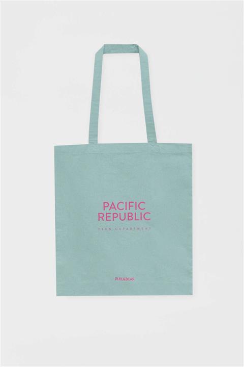 Pull & Bear Pacific Republic Logolu Tote Çanta