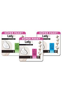 Lady Fit Ladyfit Pamuk Ped Süper Avantajlı Paket (normal 24 Adet + Uzun 20 Adet + Gece 18 Adet)