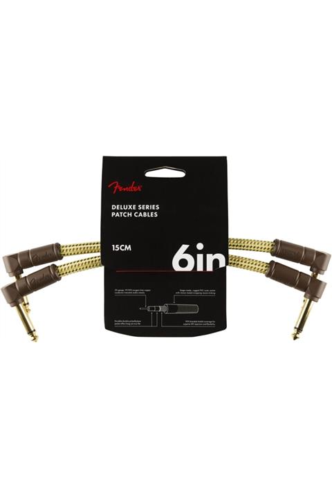 FENDER Deluxe Series Instrument Cable Tweed - 15cm Enstrüman Kablosu