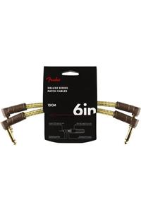 FENDER Deluxe Series Instrument Cable Tweed - 15cm Enstrüman Kablosu