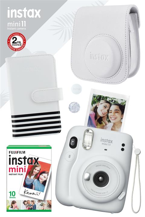 Fujifilm Instax Mini 11 Beyaz Fotoğraf Makinesi Ve Hediye Seti 2