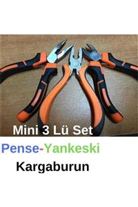 Yayke Mini 3lü Set Pense Kargaburun Yankeski Takı Yapım Seti