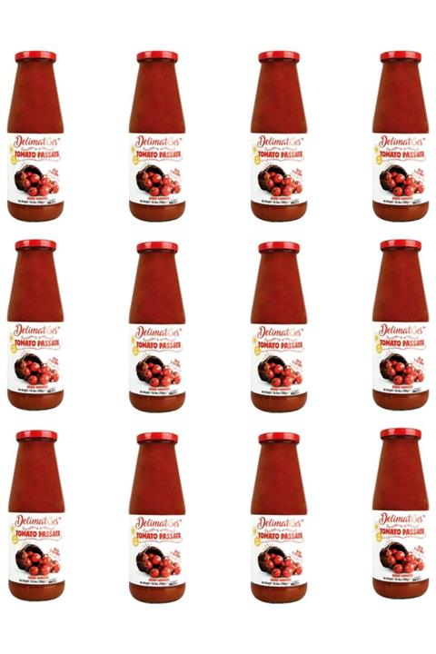 DELIMATOES Gurme212 Domates Sos, Passata Tomatoes (12 Adet X 700gr)