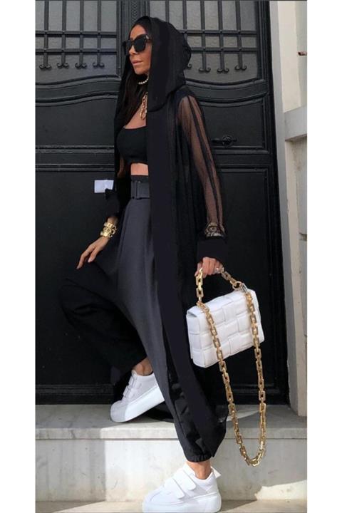 BLACK&GRACE Yazlık Fileli Pareo / 205