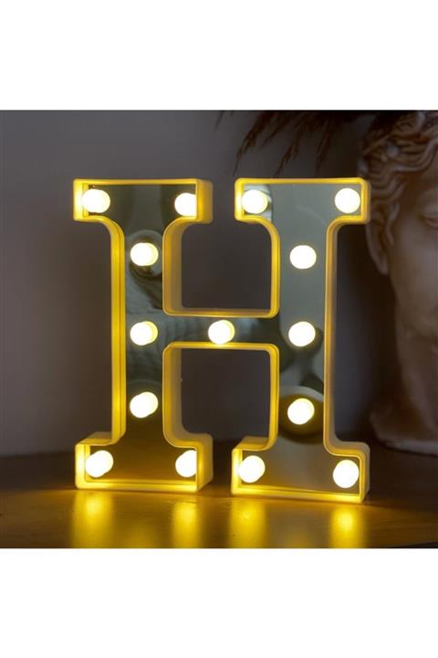 yinegelal 3d Işıklı Led Harf Dekoratif Lamba