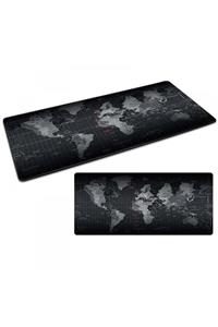 JTECH J-705 Dünya Atlası Xl Büyük Oyuncu Mouse Pad 300 X 700 3mm Özel Seri Kaymaz Taban