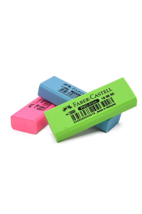 Faber 189660 Büyük Boy Renkli Silgi 3 Renk Set