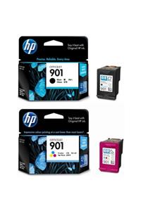 HP 901 Orjinal Kartuş Renkli Siyah 2 Li Set