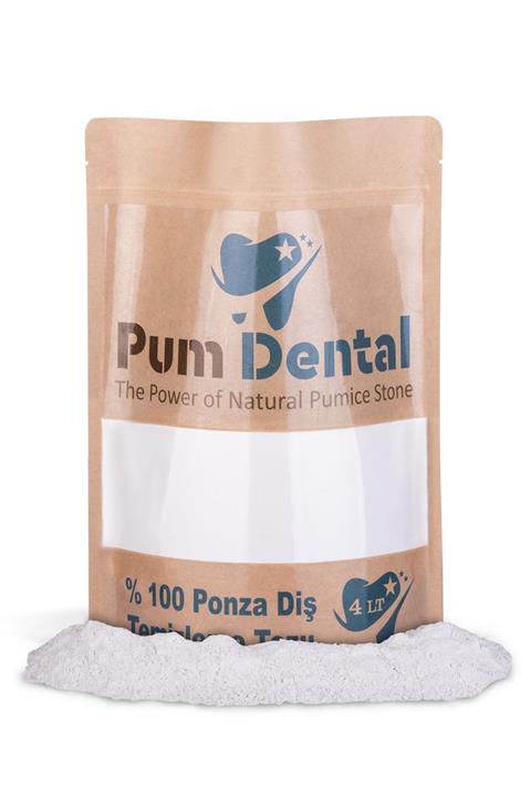 Pumice World Pum Dental Diş Parlatma Tozu, Diş Parlatıcı, %100 Doğal Ve Saf, Ponza Diş Tozu Profesyonel Kullanım