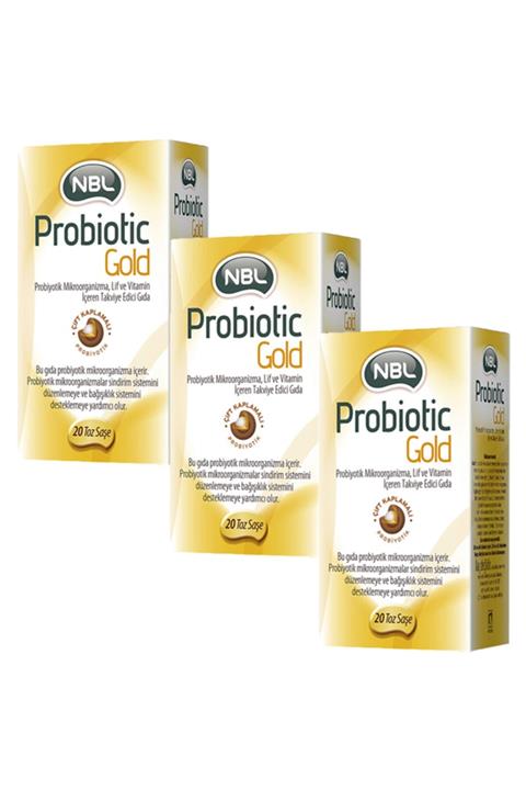 NBL Probiotic Gold 20 Saşe X 3 Adet
