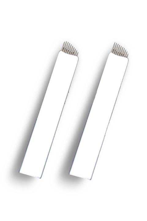 ARMONİKONYA 20 Adet 10 Pin Kalıcı Makyaj Dövme Microblading Iğnesi