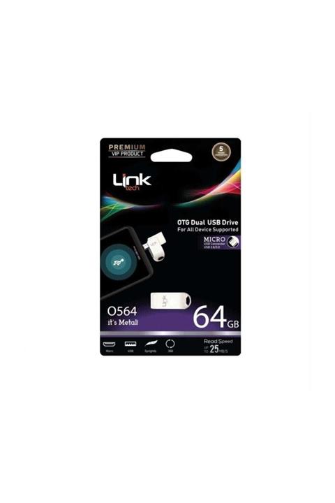 Link Tech 64 GB Micro Premium OTG Dual 25MB/S USB Bellek UBS 3.0 HIZLI VERİ