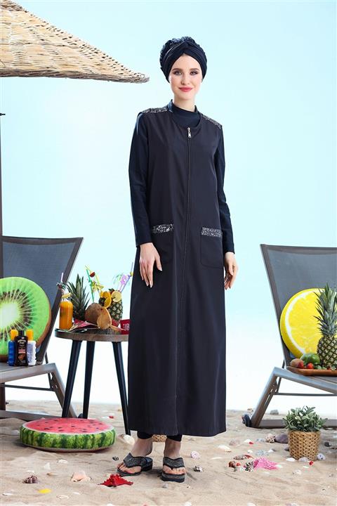 Moodbasic Pullu Cepli Tesettür Mayo Yelek (haşema Yelek) | Nisaca