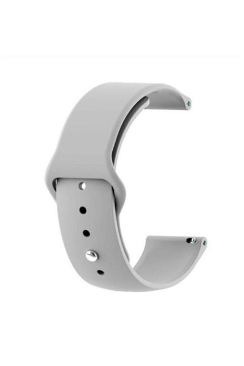 Tagomoon Huawei Watch Gt2 46mm Akıllı Saat Ile Uyumlu Yumuşak Dokulu Gri Silikon Kordon Kayış