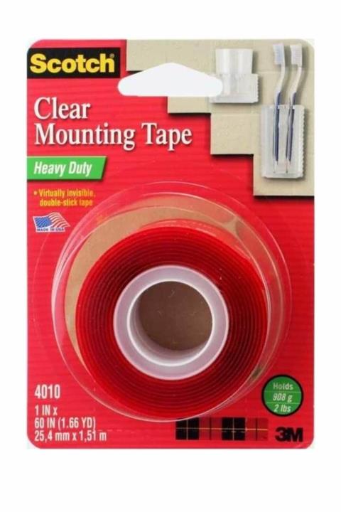 3M Scotch 4010 Çift Taraflı Şeffaf Bant  /