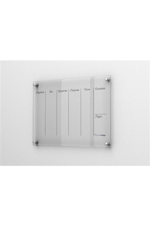 Sevimli Hediye Akrilik Duvar Tipi Aylık Planlayıcı 30x40 cm