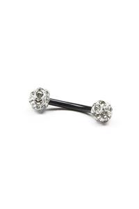 keysshop Çelik Zirkon Taşlı Kaş Piercing