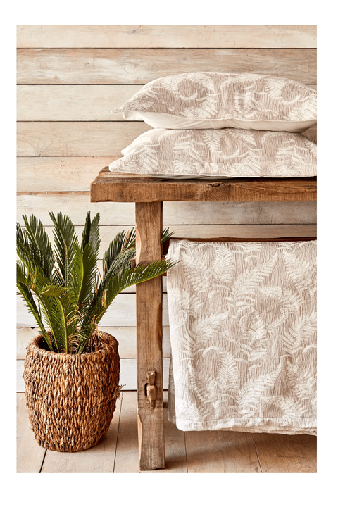 Karaca Home Fronda Mürdüm Çift Kişilik Yatak Örtüsü Set