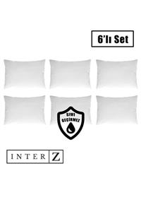 INTER Z 6'lı Set Sıvı Geçirmez Yastık Koruyucu Alez Fermuarlı , 50x70 Cm