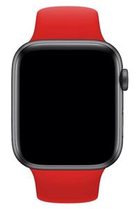 Apple Watch 1 2 3 4 5 6 Se 44 Mm Silikon Ayarlanabilir Kordon Kırmızı + Popsocket