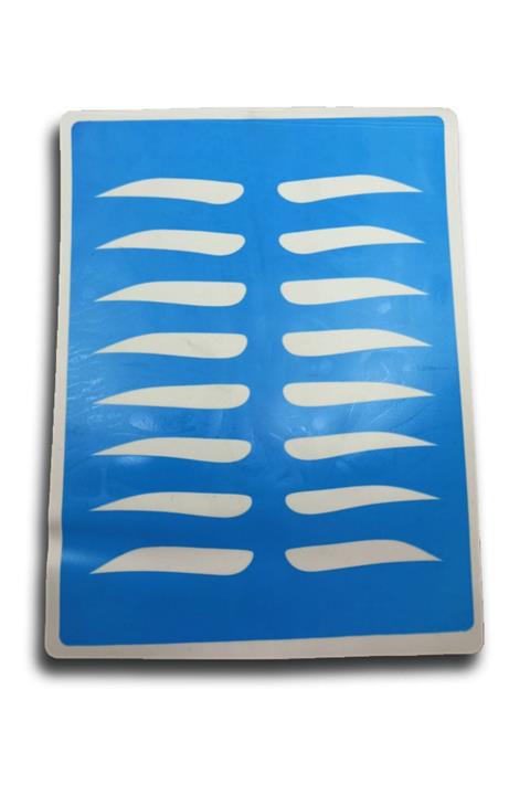 ARMONİKONYA Kaş Şekilli Kalıcı Makyaj Latex Çalışma Derisi 3 Adet