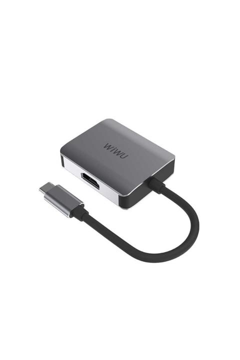 WIWU Apple Imac 24 Inç Uyumlu 2in1 Premium Type-c Çoklayıcı