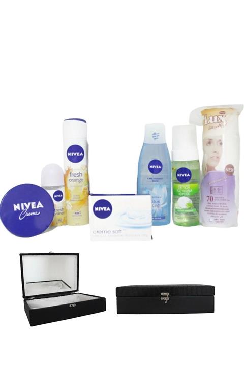 Nivea Makyaj Ve Cilt Bakım Seti - Gelin Çeyiz Bohça Seti-aynalı Bakım Seti