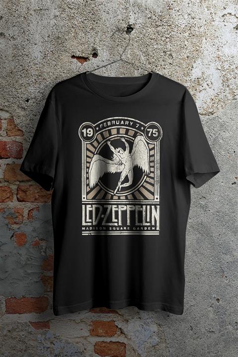 WePOD Led Zeppelin 1975 Siyah Unisex Tshirt