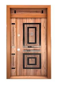 Tezdoor Tez0168 Ahşap Desenli Camsız Bina Kapısı, Villa Kapısı