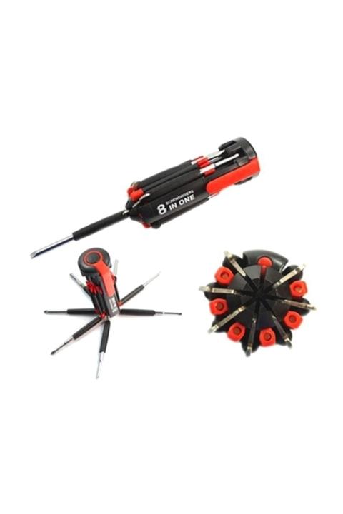 MrtNlu 8 In 1 Led Işıklı Tornavida Seti
