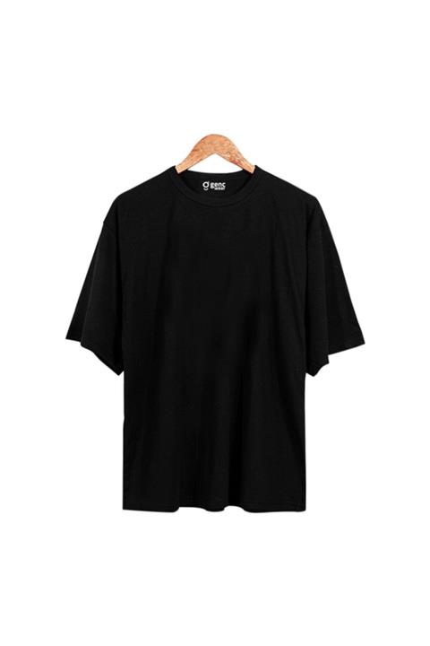 Gençwear Unisex Siyah Basic Oversize T-shirt