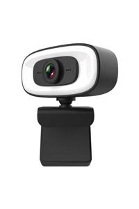 CoverStation Pc-10 Mikrofonlu Işıklı Kamera Webcam 2k Hd Görüntü Kalitesi 2560*1440p Çözünürlük 360° Hareketli